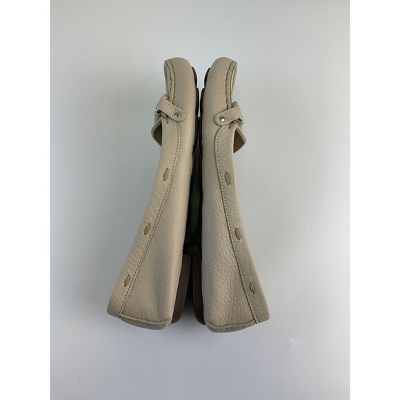 J Crew Soft Leather Loafer Taupe Bridle Bit Moccasin Toe Slip On Flat Womens 9 - Picture 9 of 12